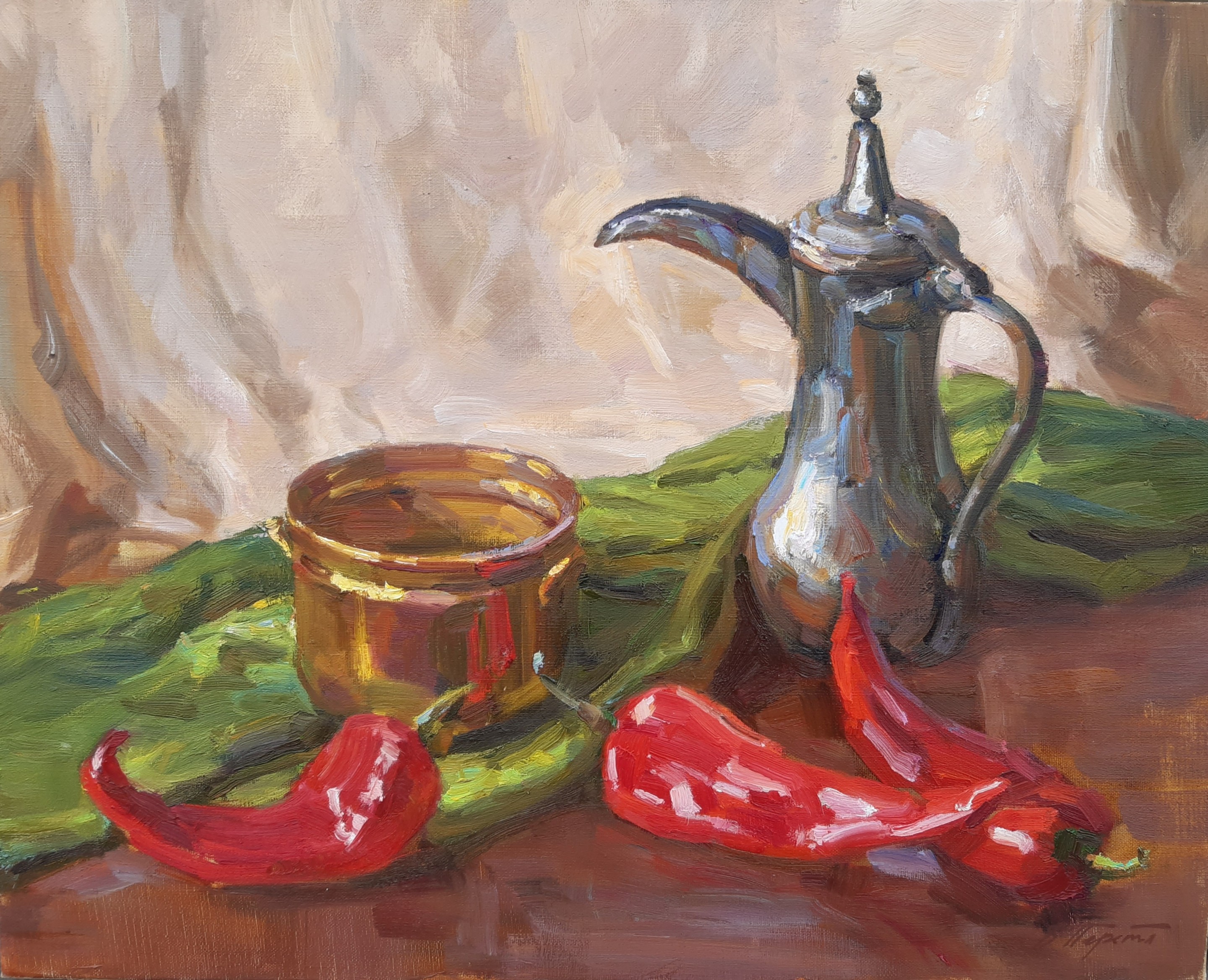 Pereta Vyacheslav, Coffee pot and pepper Pereta Vyacheslav, Coffee pot and pepper