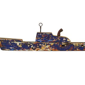 Sculpture, Navire d'exploration inspiration Marion Dufresne - Sculpture - série bateaux, Ronan Penanhoat