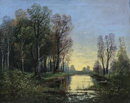 Painting, Début d'automne, Giuseppe Zago