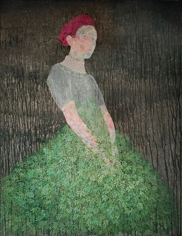 Painting, Buisson IV, Cécile Duchêne-Malissin
