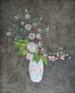 Painting, Ikebana, Cécile Duchêne-Malissin