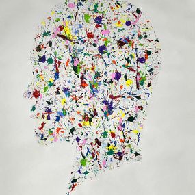 Painting, Abstract Head Looking Left. From The Head Series, Almo