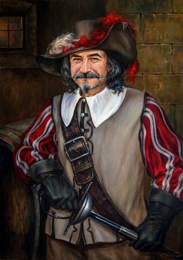 Gemälde, The Evening Ceases to Be Languid (Based on A. Dumas's The Three Musketeers), Bulat Valeriy