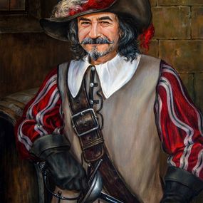 Painting, The Evening Ceases to Be Languid (Based on A. Dumas's The Three Musketeers), Bulat Valeriy