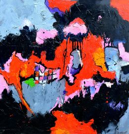Painting, Red and black always match, Pol Ledent