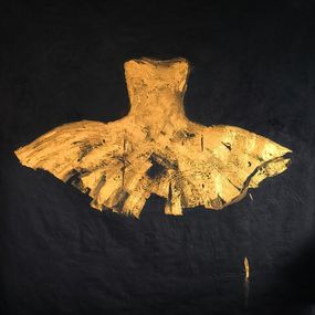 Gemälde, Golden light dress, Ewa Bathelier