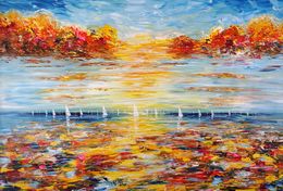 Peinture, Seascape Sailing Impressions XL 28, Peter Nottrott