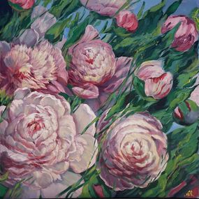 Gemälde, Pink Peonies, Anna Reznikova