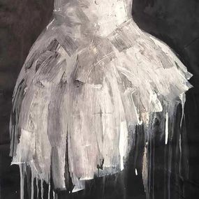 Gemälde, Golden straps tutu, Ewa Bathelier