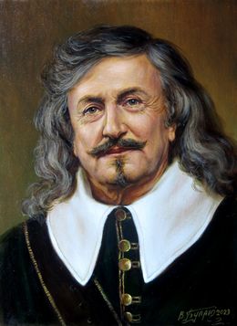 Painting, An Image from the Past (Based on A. Dumas's The Three Musketeers), Bulat Valeriy