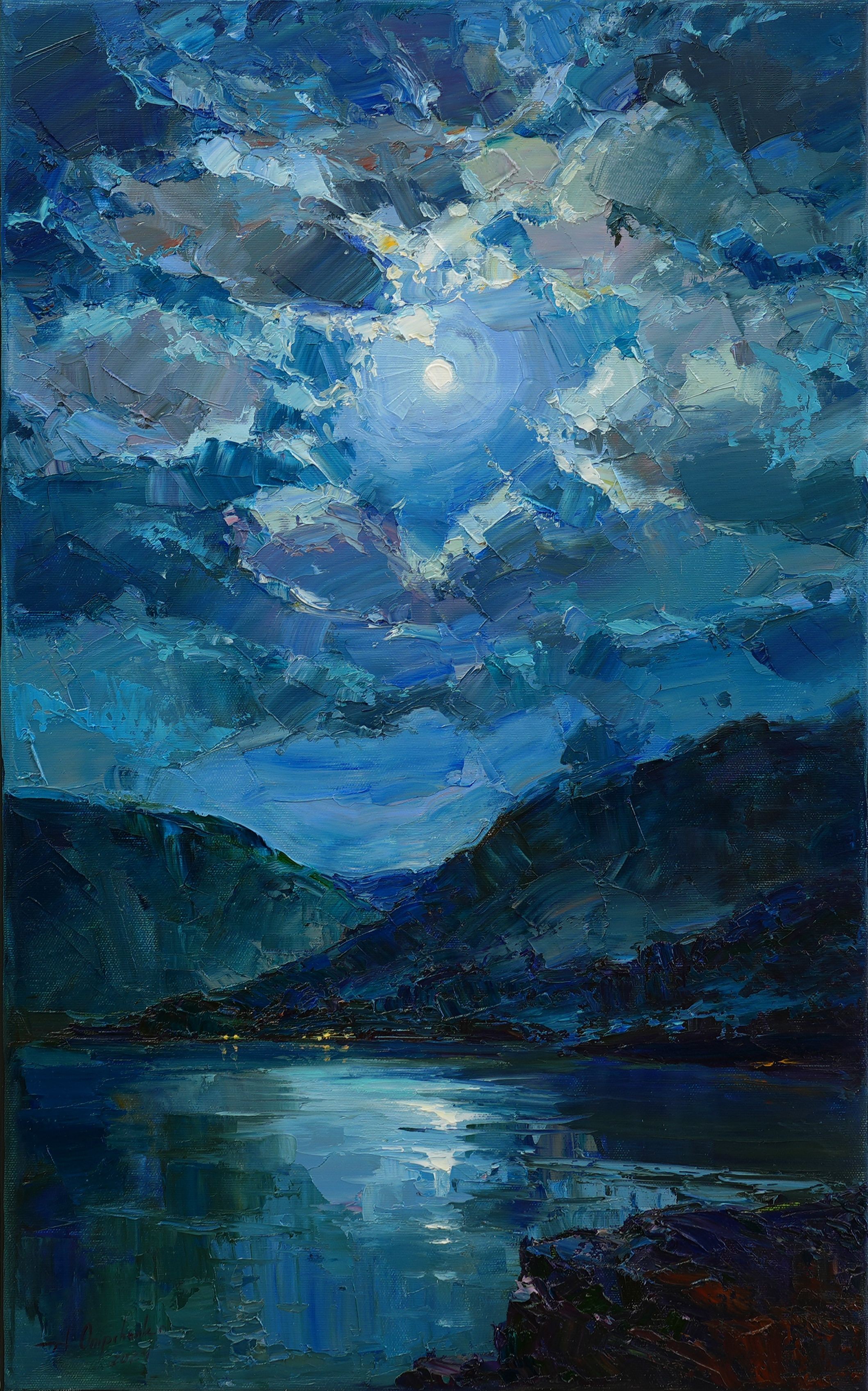 Alisa Onipchenko-Cherniakovska, Night in the blue bay Alisa Onipchenko-Cherniakovska, Night in the blue bay