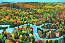 Painting, Truth and Reconciliation: View from Eagles Nest, Allan O'Marra