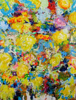 Painting, Flower Bed, Allan P Friedlander