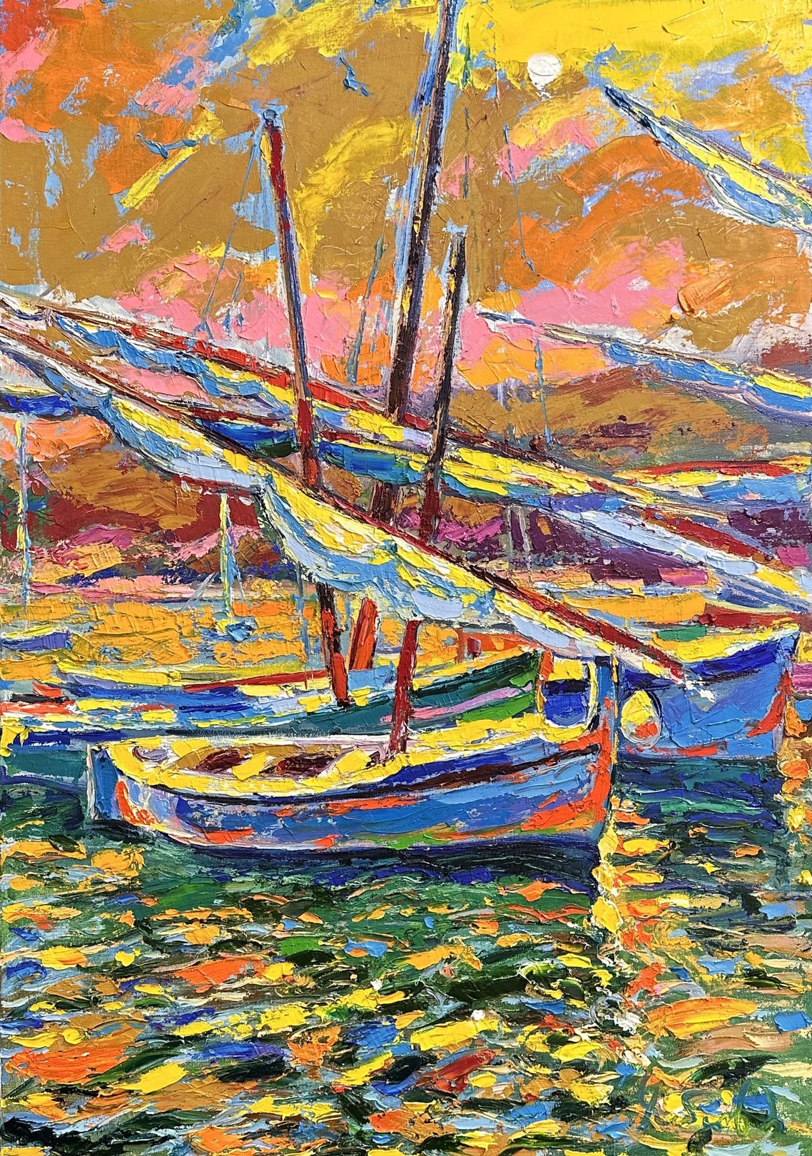 Andrii Chebotaru, Evening over the Bay Andrii Chebotaru, Evening over the Bay