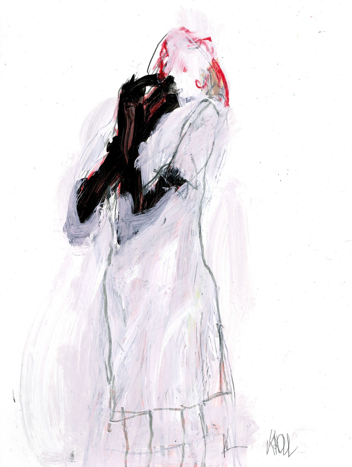 Barbara Kroll, Woman with crossed arms Barbara Kroll, Woman with crossed arms