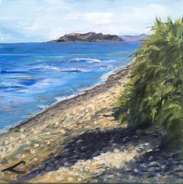 Painting, Cretan beach 2, Elena Sokolova