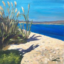 Painting, Cretan beach, Elena Sokolova