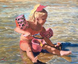 Painting, Sand cooking, Elena Sokolova