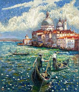 Gemälde, Morning in Venice, Evgeny Chernyakovsky
