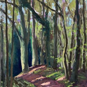 Gemälde, Forest Path Stemweder Hills, Gary Westall