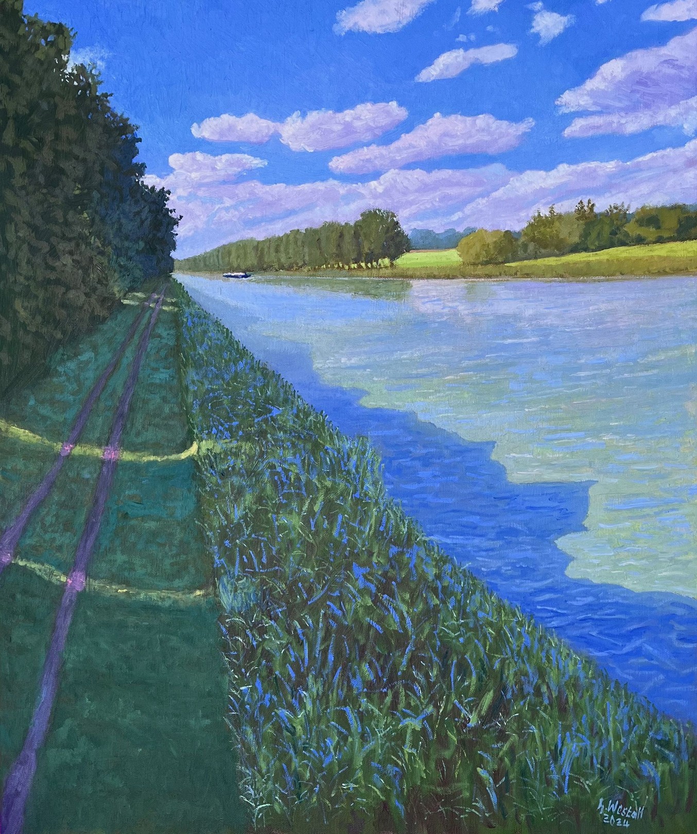 Gary Westall, Light and shadow on the Mittelland Canal Gary Westall, Light and shadow on the Mittelland Canal