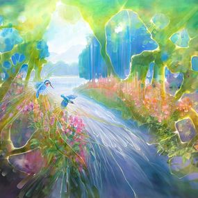 Gemälde, Nature Weaves a Spell, Gill Bustamante