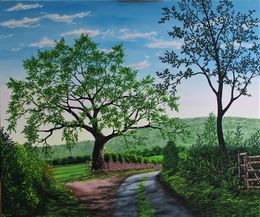 Painting, Mighty Oak in Summer, Hazel Thomson