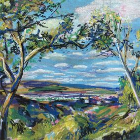 Gemälde, Overlooking the Valley, John Kilduff
