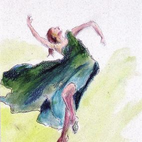Gemälde, Dancer #4, Joseph Piccillo
