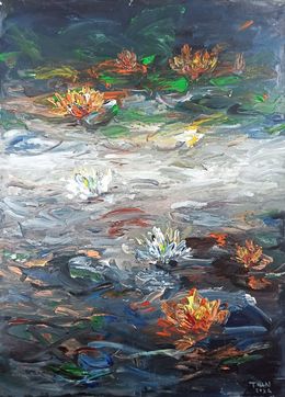 Painting, Lilly pond, Le anh Tuan