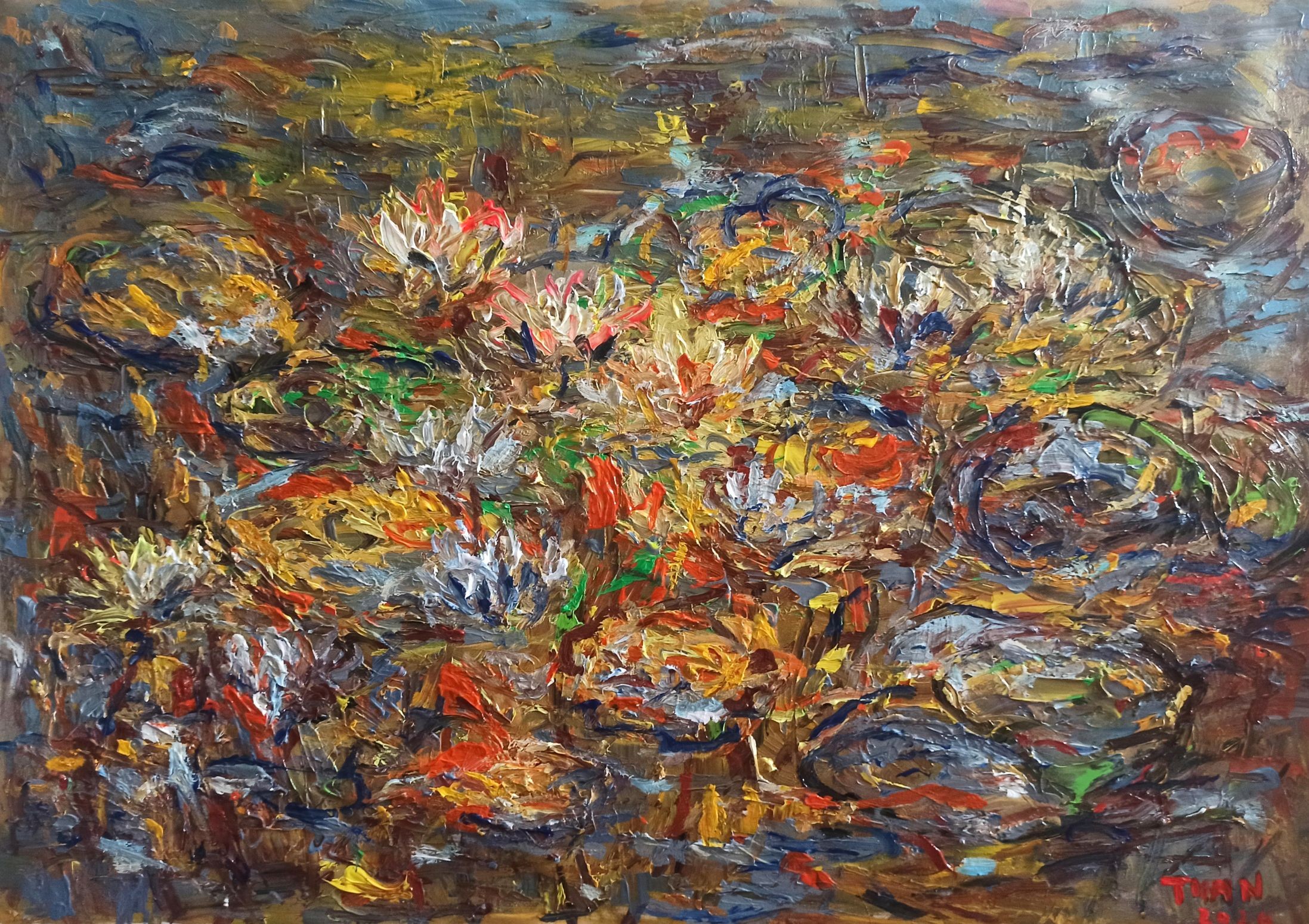 Le anh Tuan, Blooming lotus pond Le anh Tuan, Blooming lotus pond
