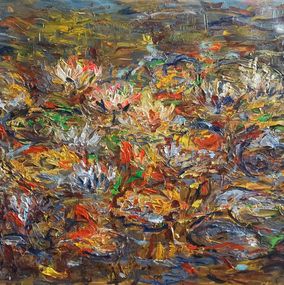 Peinture, Blooming lotus pond, Le anh Tuan