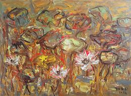 Painting, Blooming lotus pond, Le anh Tuan
