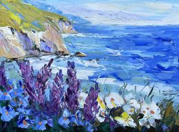 Gemälde, Blue Coast, Lisa Elley