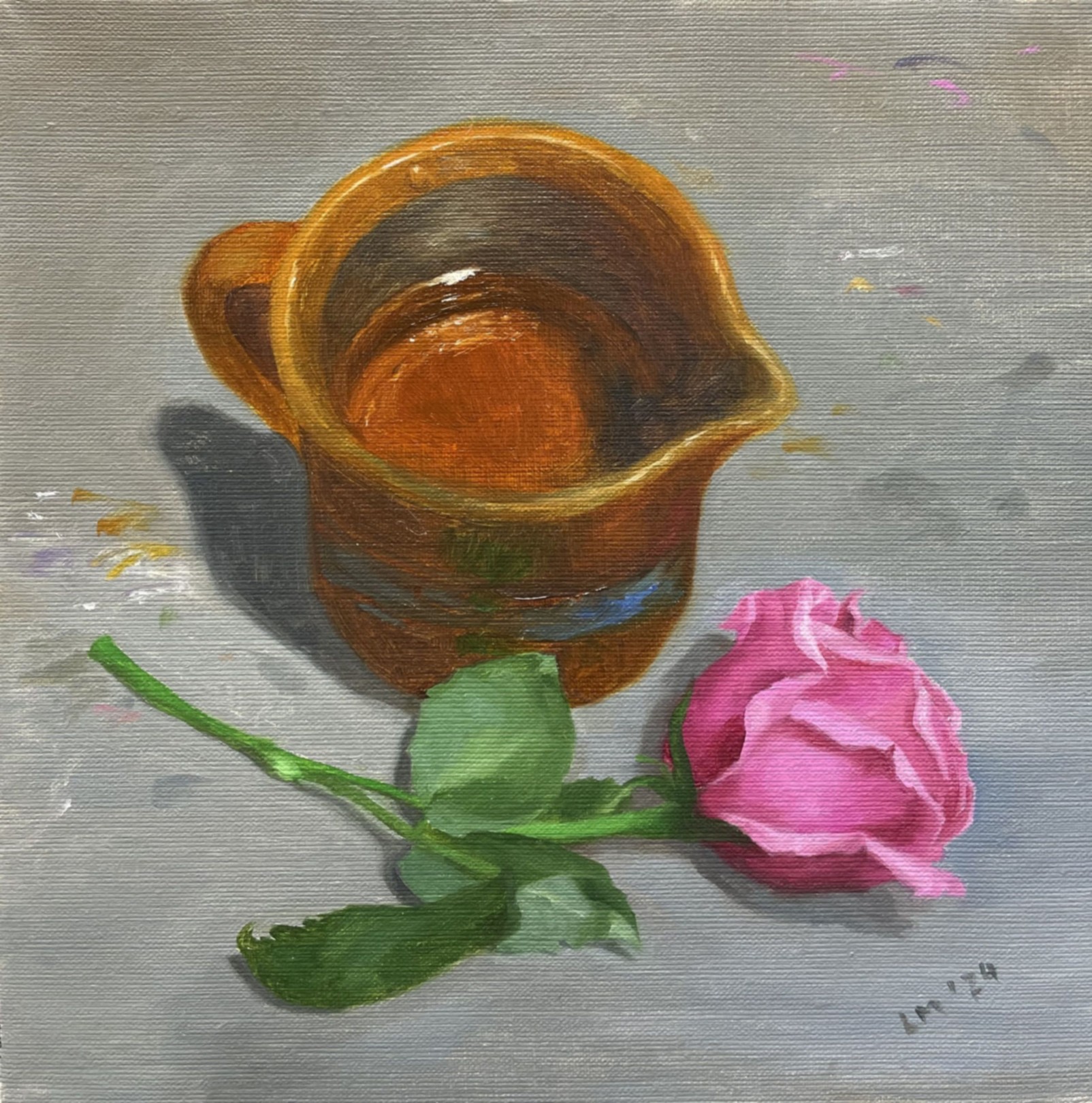 Livia Mosanu, Still life with rose Livia Mosanu, Still life with rose
