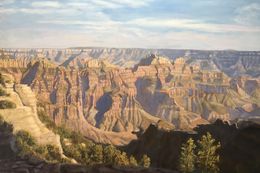 Gemälde, View From Bright Angel Point - Grand Canyon, Mark Hunter