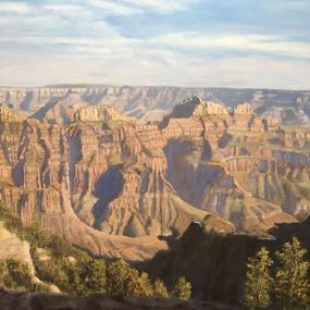 Gemälde, View From Bright Angel Point - Grand Canyon, Mark Hunter