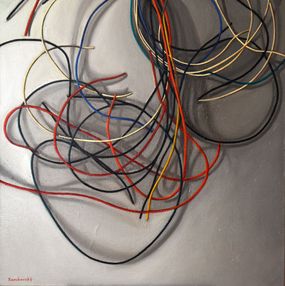 Gemälde, 03 Composition with cables, Roman Rembovsky