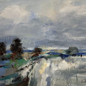 Painting, Periwinkle Sky, Silvia Vassileva