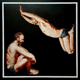 Painting, Trial to flying, Stanislav Bojankov