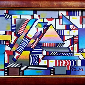 Painting, Abstract landscape, Stanislav Bojankov