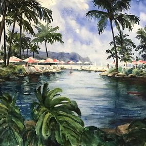 Gemälde, Living in Paradise, Terrece Beesley