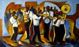 Gemälde, Street Jazz, Valerie Vescovi