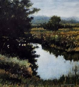Gemälde, Morning Silence, Victor Roschkov