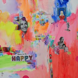 Painting, Born to be happy, Xiaoyang Galas