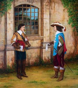 Gemälde, Paris is not paved with handkerchiefs (Based on A. Dumas's The Three Musketeers), Bulat Valeriy