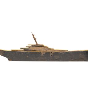 Sculpture, Paquebot sombre - Sculpture - série bateau, Ronan Penanhoat