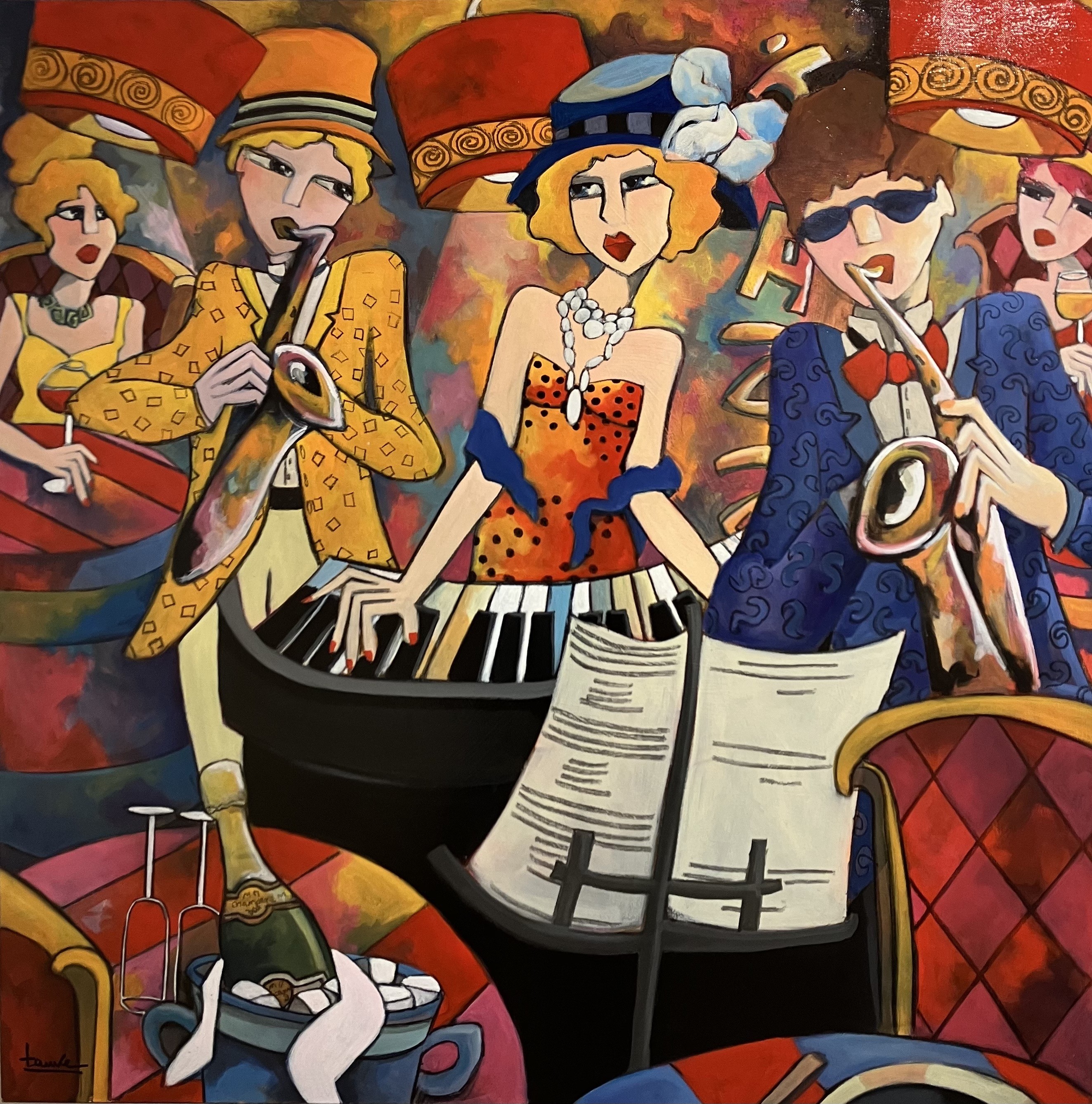 Martine Fauve Dechavanne, Champagne et musique Martine Fauve Dechavanne, Champagne et musique