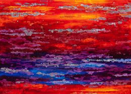 Gemälde, Evening Sky with Silver, Chelsea Davine