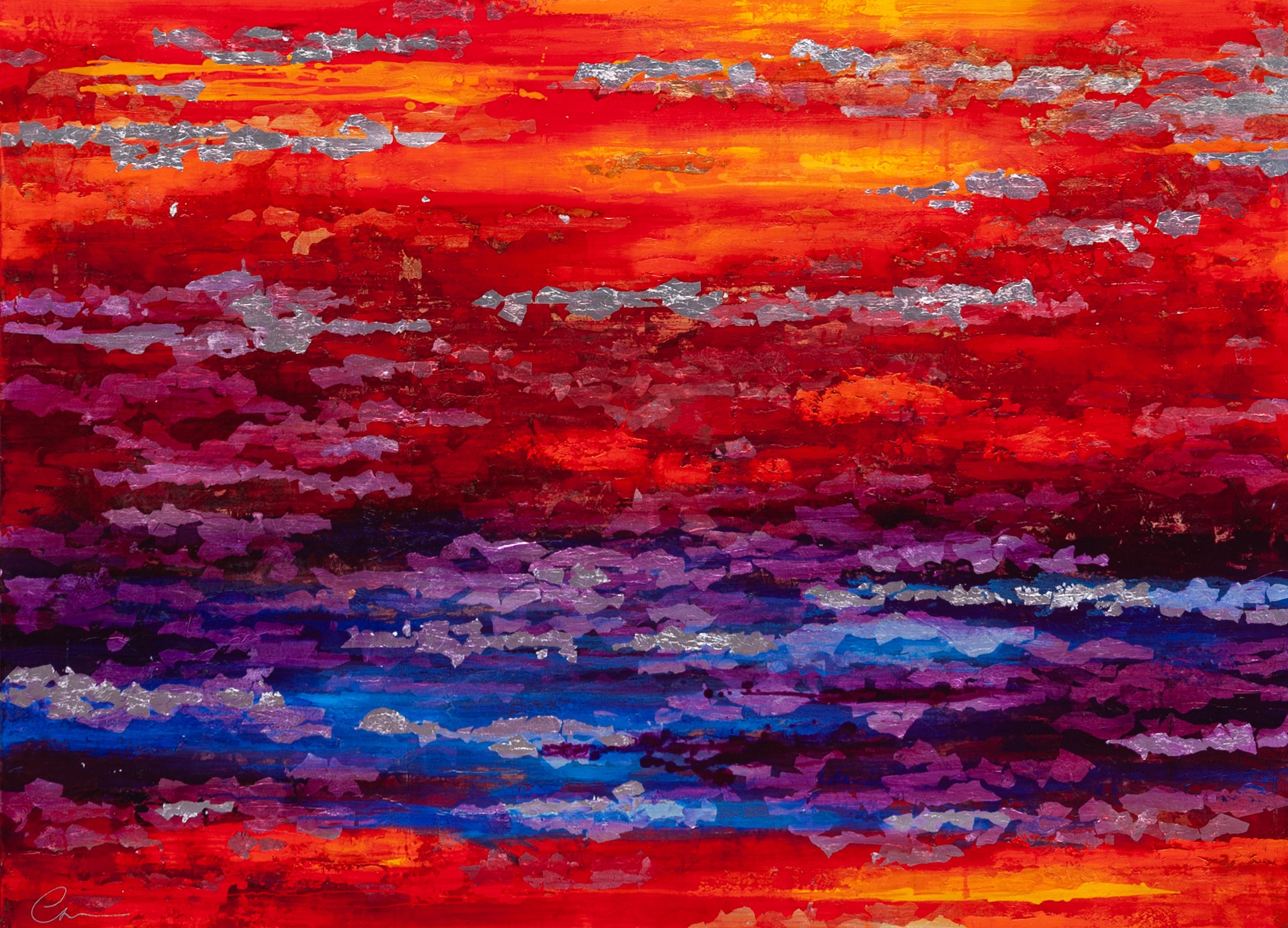 Chelsea Davine, Evening Sky with Silver Chelsea Davine, Evening Sky with Silver